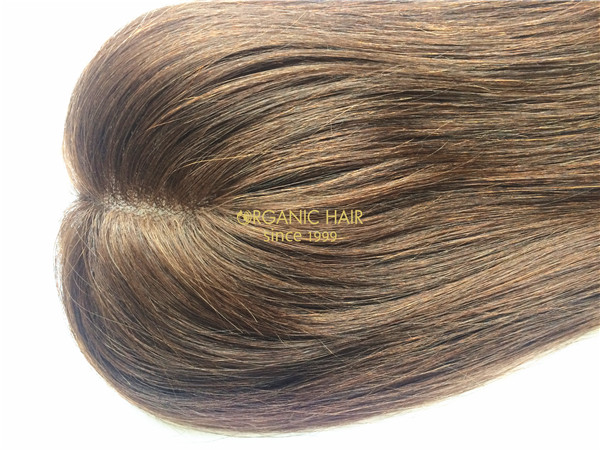 Organic toupee hair pieces for womens thinning hair